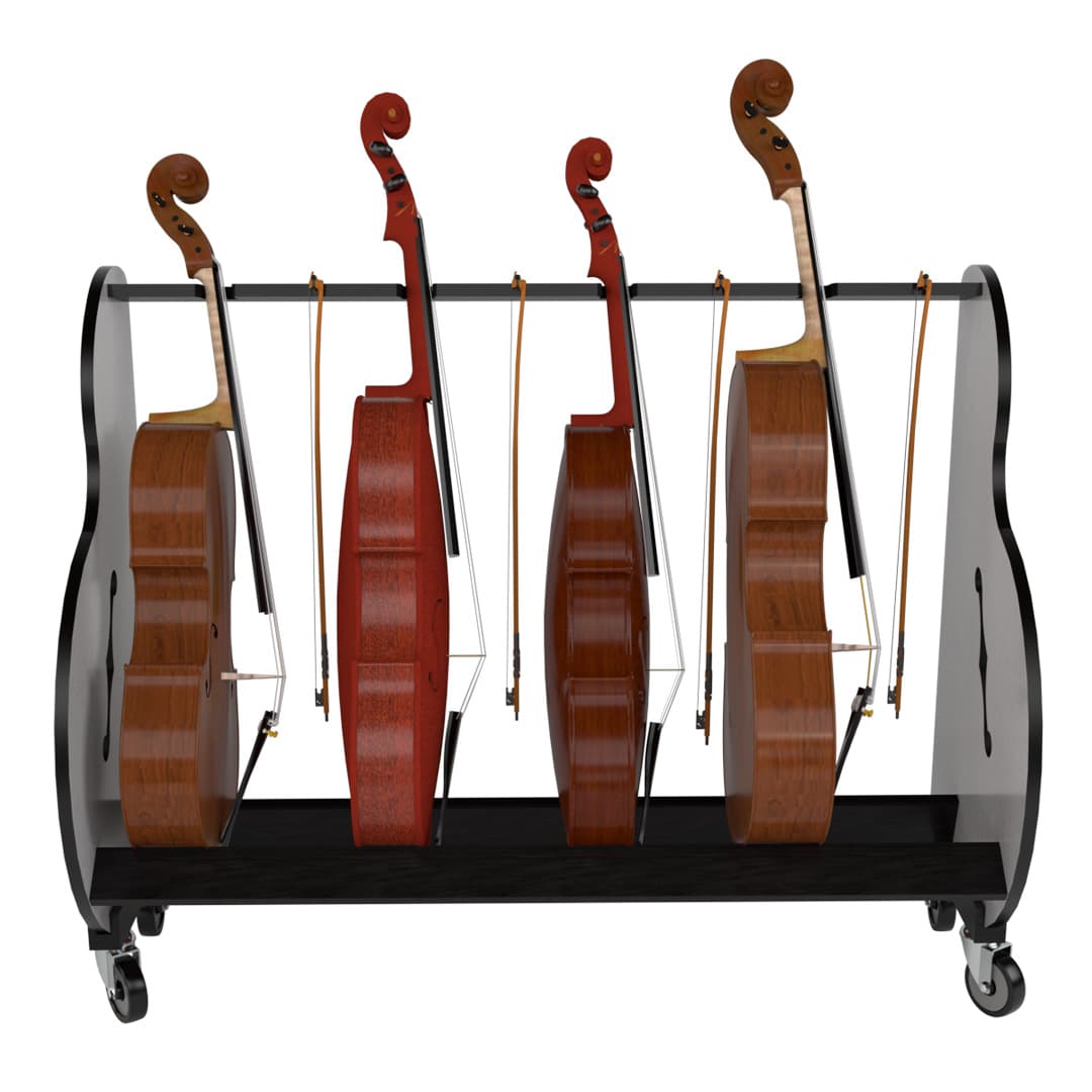 four cello storage rack