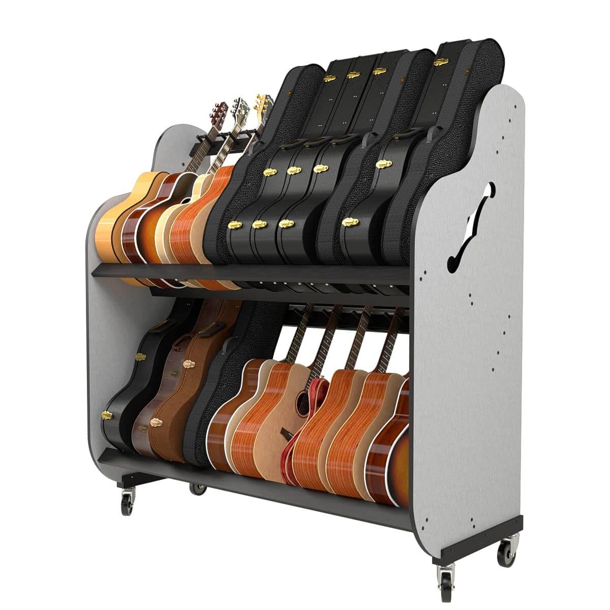 guitar and case shelves