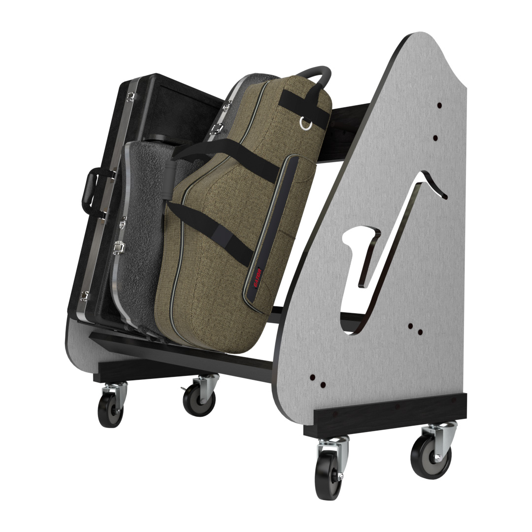 saxophone case rack
