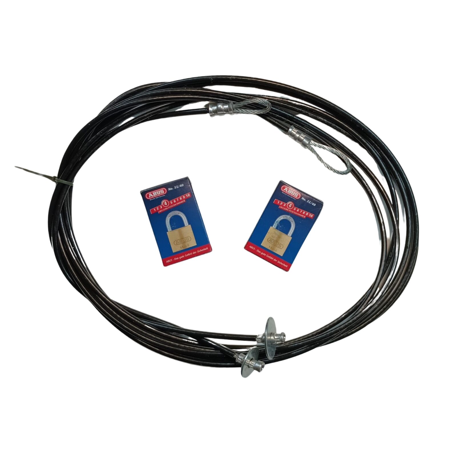 Case Theft-Deterrent System Included coiled cable with two pad locks